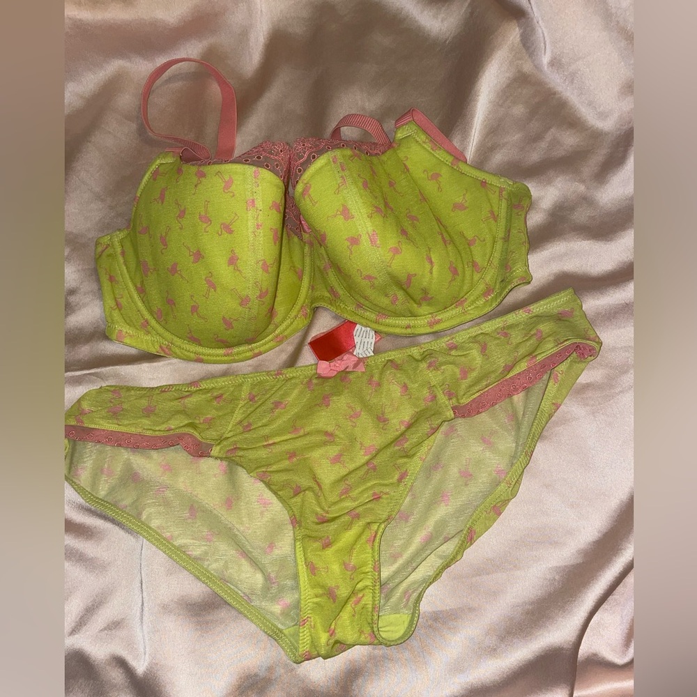 Cleo by Panache Vibrant Pink and Lime Green Lingerie
